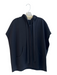 No Brand Size Est M/L Black Virgin Wool Hood kangaroo Pocket Snap Closure Jacket Black / Est M/L