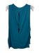 Helmut Lang Size P Teal Viscose Sleeveless Loose Fit High Low Top Teal / P