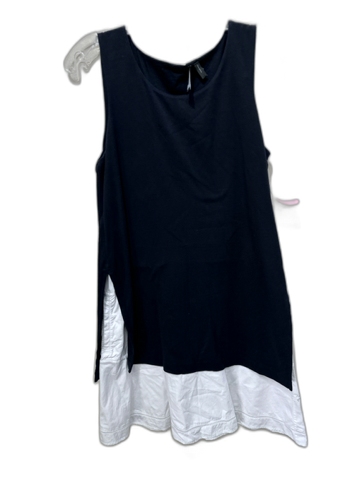 Theory Size S B&W Cotton Pockets Sleeveless Above knee Dress B&W / S