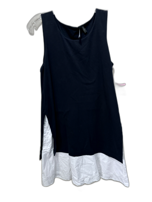Theory Size S B&W Cotton Pockets Sleeveless Above knee Dress B&W / S
