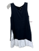 Theory Size S B&W Cotton Pockets Sleeveless Above knee Dress B&W / S