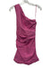 A.L.C. Size s / 4 Pink Linen & Viscose One Shoulder Gathered Side Side Zip Dress Pink / s / 4