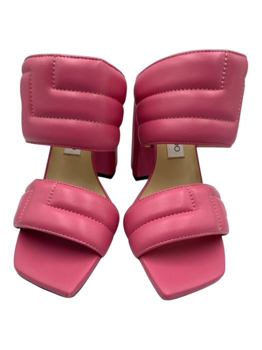 Jimmy Choo Shoe Size 40 Bubblegum Pink Leather Quilted Square Toe Sandals Bubblegum Pink / 40