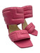 Jimmy Choo Shoe Size 40 Bubblegum Pink Leather Quilted Square Toe Sandals Bubblegum Pink / 40