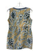 Alberto Makali Size M Beige, Gray, Black Polyester & Cotton Floral Dress Beige, Gray, Black / M