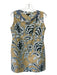 Alberto Makali Size M Beige, Gray, Black Polyester & Cotton Floral Dress Beige, Gray, Black / M