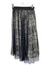 Weekend Max Mara Size XS Black & White Polyester Mesh Overlay Side Zip Skirt Black & White / XS