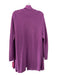 Eileen Fisher Purple Merino Wool Open Front Long Sleeve Jacket Set Purple / XL