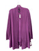 Eileen Fisher Purple Merino Wool Open Front Long Sleeve Jacket Set Purple / XL