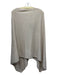 Alashan Beige Cashmere Wide Neck Drape Poncho Beige / One Size