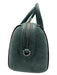 Tory Burch Teal Green Leather & Suede 2 Handles Zip Close silver hardware Bag Teal Green / S