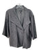 Eileen Fisher Size S Charcoal Gray Silk & Acrylic Taffeta Textured Jacket Charcoal Gray / S