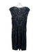 Sue Wong Size 4 Black Nylon Scoop Neck Beaded Lace Sleeveless Dress Black / 4