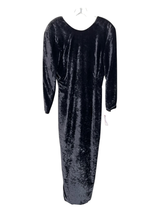 Escada by Margaretha Ley Size 38 Dark Gray Rayon Blend Velvet 3/4 Sleeve Gown Dark Gray / 38