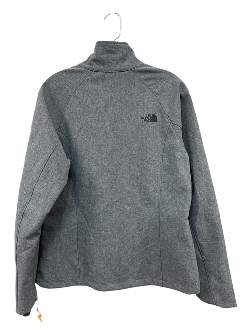 The North Face Size M Light Gray Polyester Zip Pocket Heathered Zip Up Jacket Light Gray / M