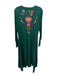 Johnny Was Size Large Green, Pink & Multi Cotton Long Sleeve Round Neck Dress Green, Pink & Multi / Large