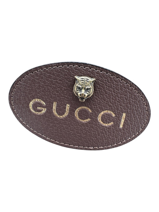 Gucci Brown, Yellow & Green Leather Coated Canvas Guccissima Crossbody Bag Brown, Yellow & Green / Small