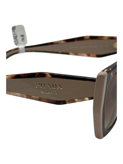 Prada Acetate Fabric Block Square Gradient Lens Sunglasses