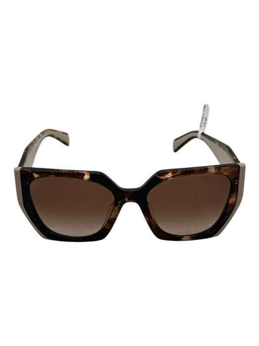 Prada Acetate Fabric Block Square Gradient Lens Sunglasses