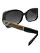 Burberry Black Acetate Dark Tint Nova Check Oversize Sunglasses Black