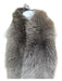 Christian Dior Gray brown Fox Fur Fox Head Stole scarf Gray brown / One Size