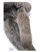 Christian Dior Gray brown Fox Fur Fox Head Stole scarf Gray brown / One Size