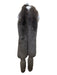 Christian Dior Gray brown Fox Fur Fox Head Stole scarf Gray brown / One Size