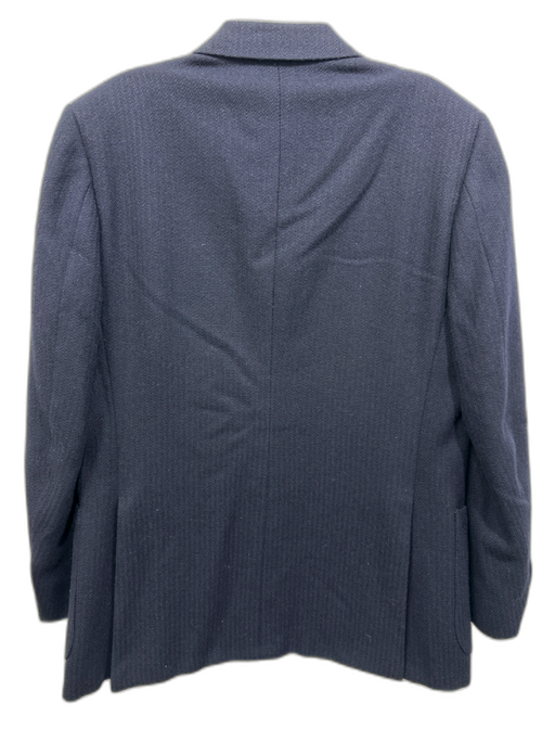 Givenchy Navy Wool Solid 2 Button Men's Blazer Navy / Est 40