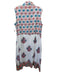 Victoria Dunn Size Large Blue, Pink, Green Cotton Sleeveless Floral Collar Dress Blue, Pink, Green / Large