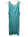 St John Sport Size Large Light Blue Wool Blend Sleeveless Open Knit Ribbed Dress Light Blue / Large