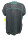 Johnny Was Size XS Gray, Blue, Green Rayon Cap Sleeve Floral Embroidery Top Gray, Blue, Green / XS