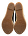 Tory Burch Shoe Size 10 Black Canvas & Leather Raffia Peep Toe Espadrille Wedges Black / 10
