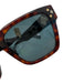 Christian Dior Black & Brown Acetate Silver Hardware Tortoise Square Sunglasses Black & Brown