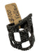 Alexis Bittar Gunmetal Ruthenium Plated Crystal Checkered Pave Set Cocktail Ring Gunmetal
