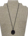 Pyrrha Gunmetal & Gold 925 Sterling Silver Chain Pendant Talisman Necklace Gunmetal & Gold