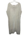 Lafayette 148 Size XXS White Sleeveless Pleated Chiffon Overlay Slip Inc Dress White / XXS