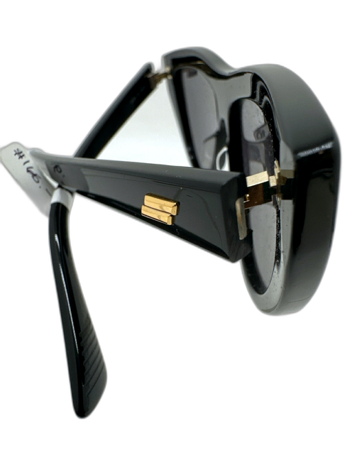 Bottega Veneta Black Acetate Cat Eye Tinted Sunglasses Black