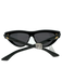 Bottega Veneta Black Acetate Cat Eye Tinted Sunglasses Black