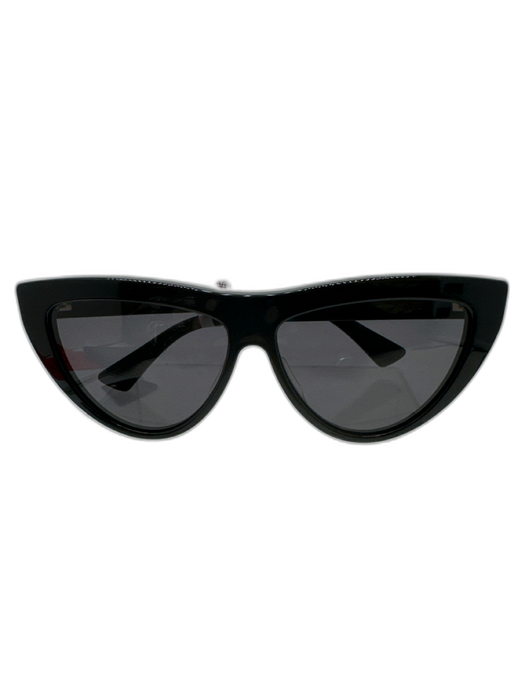 Bottega Veneta Black Acetate Cat Eye Tinted Sunglasses Black