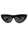 Bottega Veneta Black Acetate Cat Eye Tinted Sunglasses Black