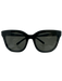 Diff Black Acetate Tinted Logo Oversize Wayfarer Sunglasses Black