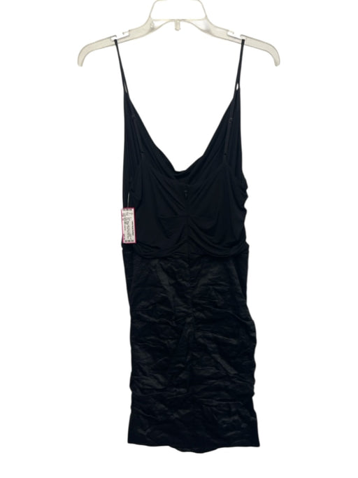 Nicole Miller Collection Size 10 Black Cotton Blend Spaghetti Strap Dress Black / 10