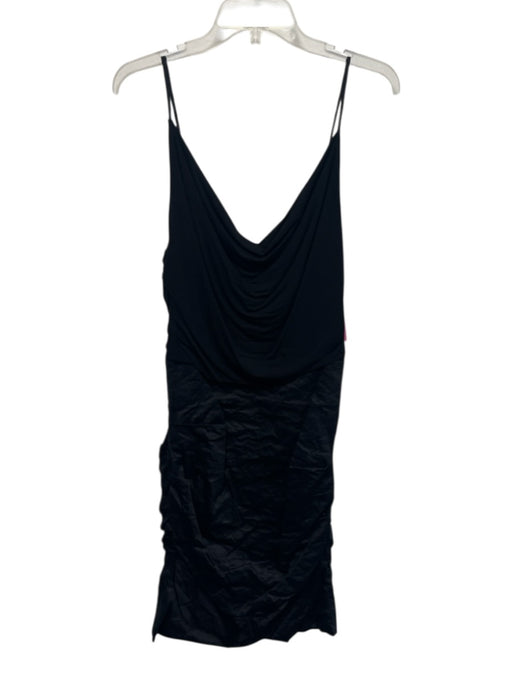 Nicole Miller Collection Size 10 Black Cotton Blend Spaghetti Strap Dress Black / 10