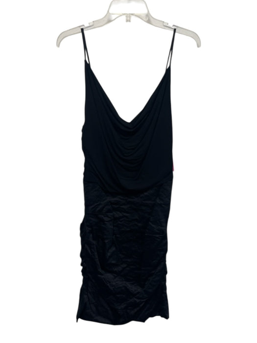 Nicole Miller Collection Size 10 Black Cotton Blend Spaghetti Strap Dress Black / 10