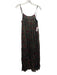 Raga Size Medium Burgundy, Yellow & Blue Viscose Blend Spaghetti Strap Dress Burgundy, Yellow & Blue / Medium