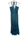 Raga Size Medium Blue, Green, Yellow Polyester Halter Tie Neck Floral Maxi Dress Blue, Green, Yellow / Medium
