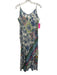 Johnny Was Size Large Blue, Pink, White Spaghetti Strap Floral Jacquard Dress Blue, Pink, White / Large