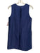 Tuckernuck Size XS Navy Blue Rayon Blend Sleeveless Darted Satin Dress Navy Blue / XS