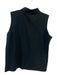 Burberry Golf Size XL Black Cotton Blend Sleeveless Tartan Plaid Polo Logo Top Black / XL