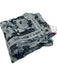 Halston Light Blue & Blue Silk Square Floral scarf Light Blue & Blue / Small